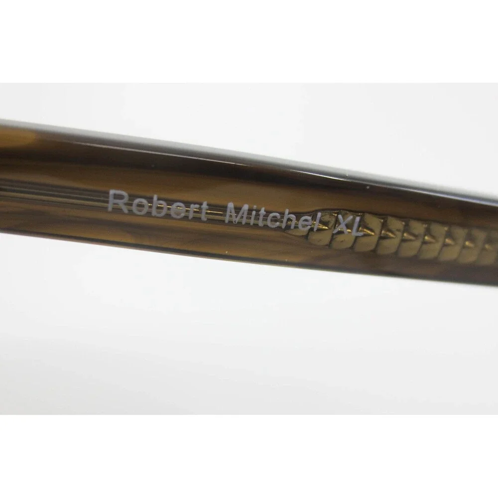 Robert Mitchel XL RMXL 20217 Brown Smoke Rectangular Eyeglasses 60-19-150